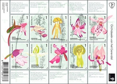 Nederland NVPH nr 3175/84 postfris Orchideeën 2014, Postzegels en Munten, Postzegels | Nederland, Ophalen of Verzenden, Na 1940