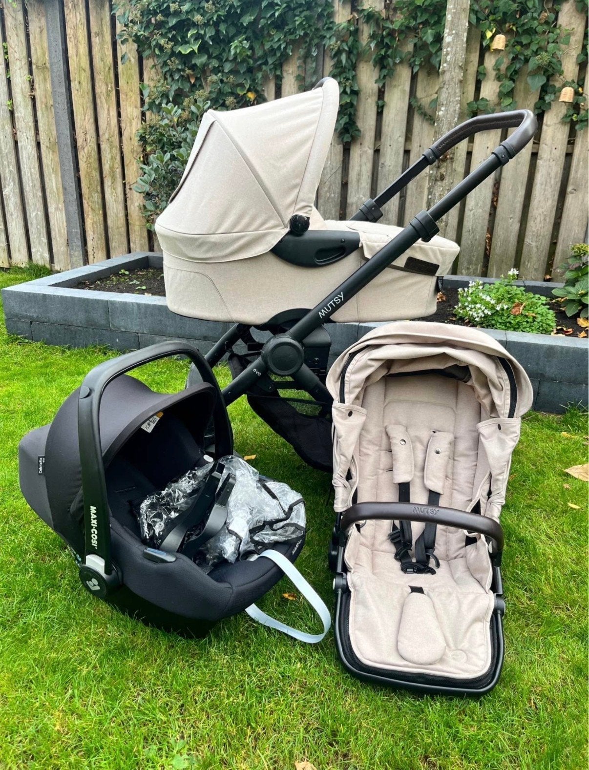 Mutsy Evo complete kinderwagen met Maxi-Cosi, Ophalen, Gebruikt, Combiwagen, Mutsy