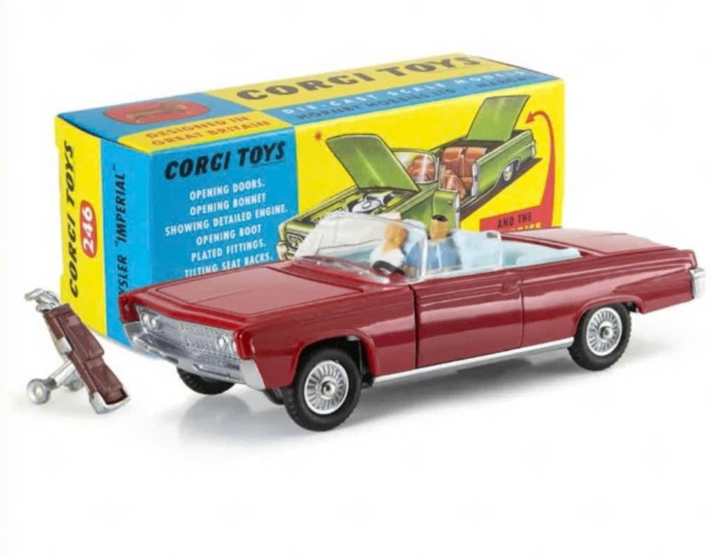 Chrysler Imperial met golfkar schaal 1/52 CORGI NEW ref. 246, Verzenden, Nieuw, Auto, Corgi