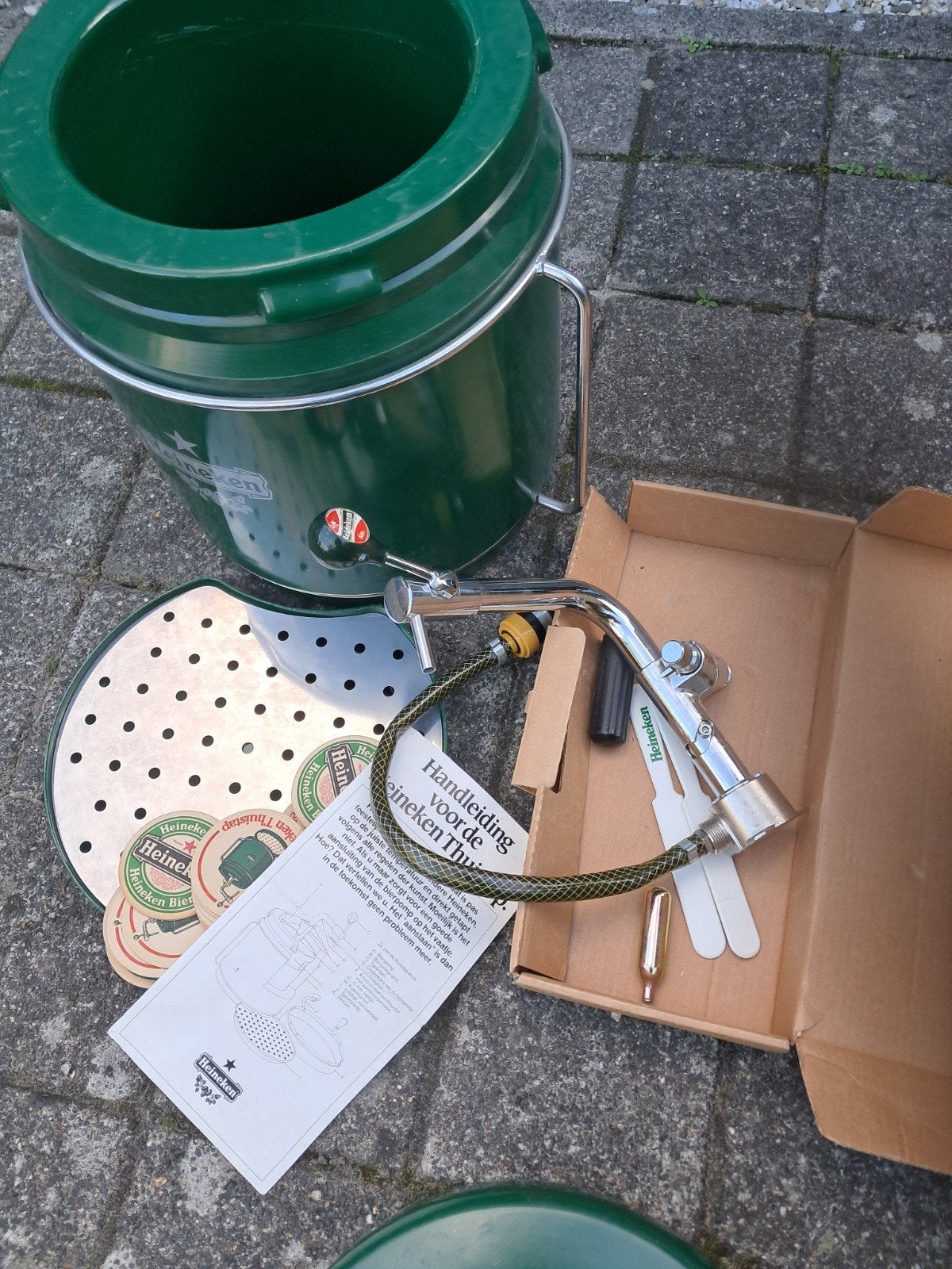 Heineken thuistap met koelring en accessoires, Ophalen, Gebruikt, Overige merken