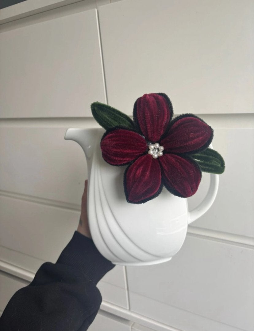 Vintage Winterling Bavaria porseleinen kan handgemaakt bloem, Ophalen of Verzenden