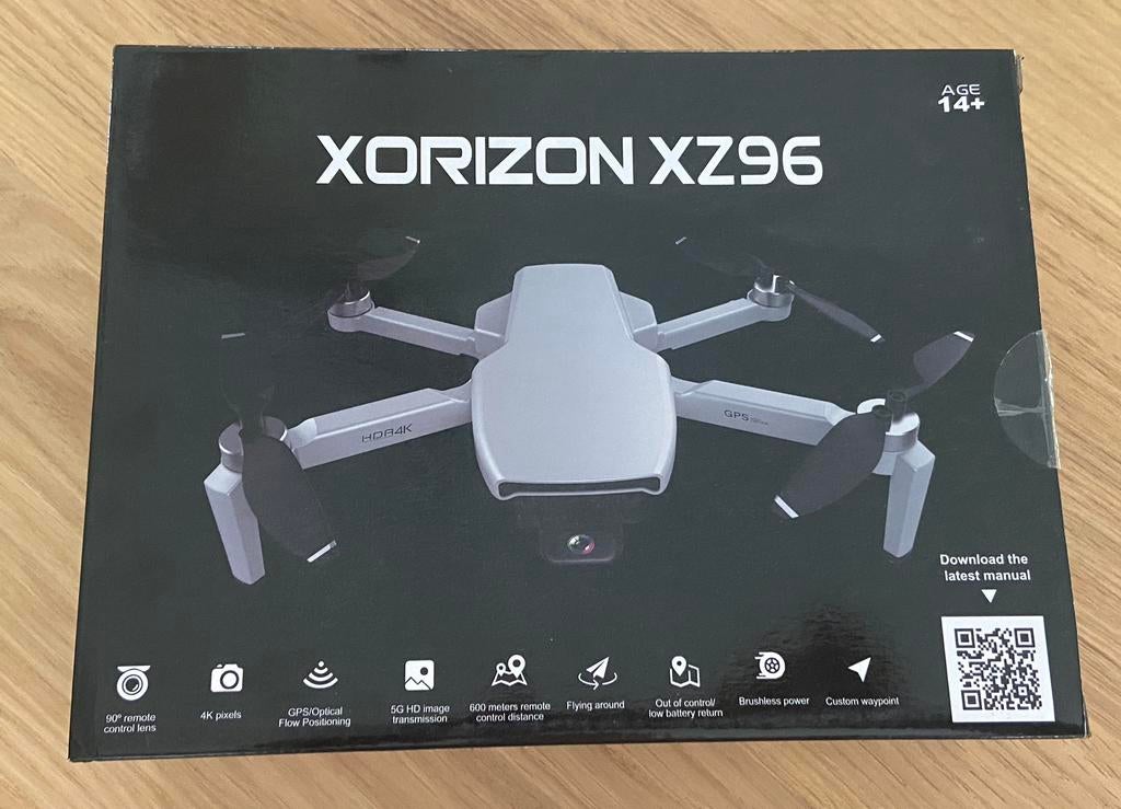Xorizon XZ96 4K GPS Drone, Gebruikt, Cameradrone, Ophalen of Verzenden, Minder dan 250 gram