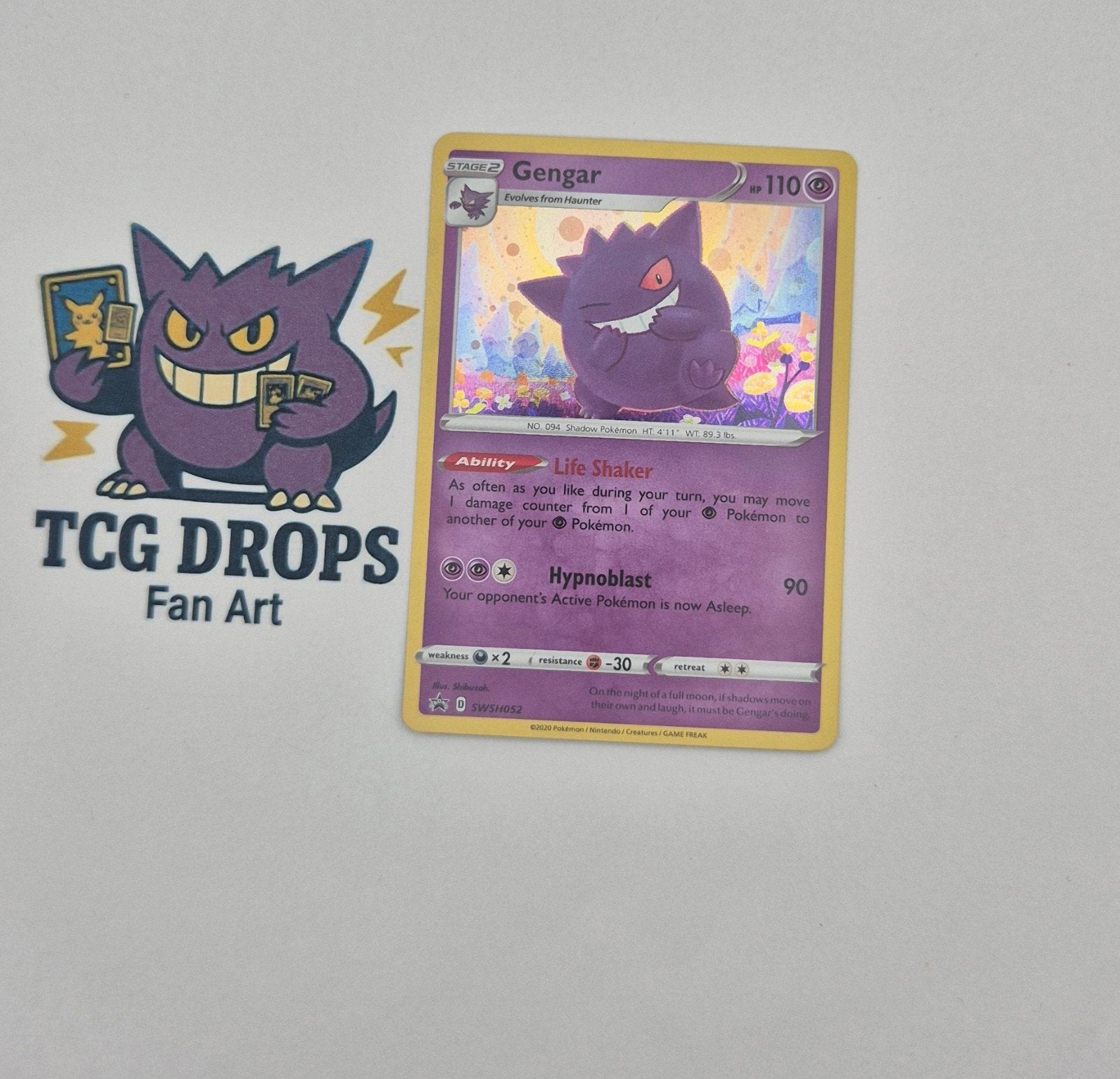 Gengar  SWSH052 Black Star Promo, Ophalen of Verzenden, Nieuw