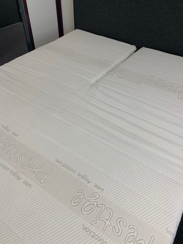 Split Topper voor Elektrische Boxspring 160x210x8cm, 210 cm, Tweepersoons, Ophalen of Verzenden, Zo goed als nieuw
