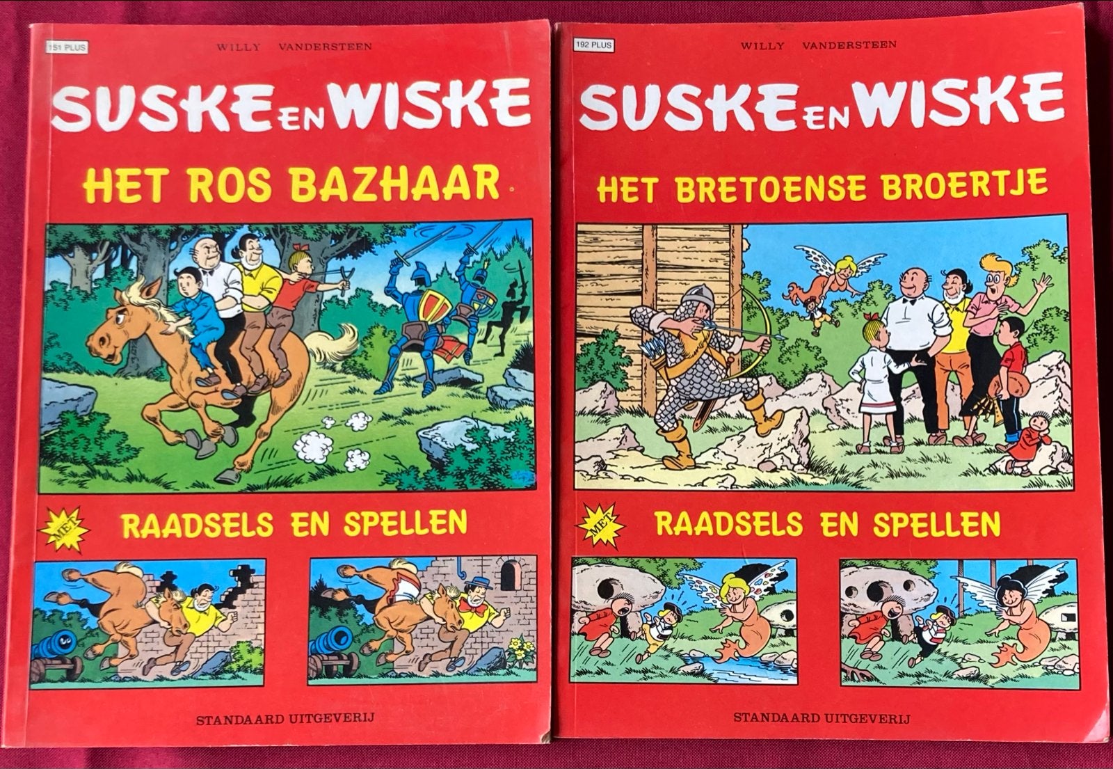 Suske en Wiske Plus: Het Ros Bazhaar & Het Bretonse Broertje, Meerdere stripboeken, Ophalen of Verzenden, Gelezen