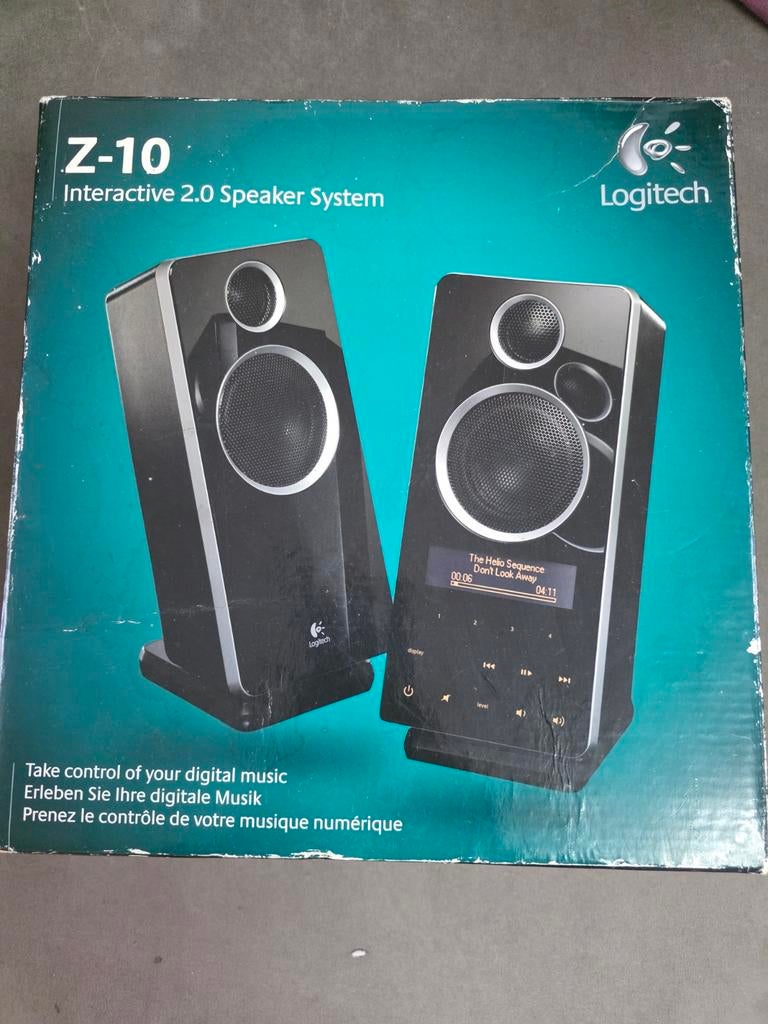 Logitech Z-10 Interactive 2.0 Luidsprekersysteem, Ophalen of Verzenden, Gebruikt, Audiokanaal 2, Logitech