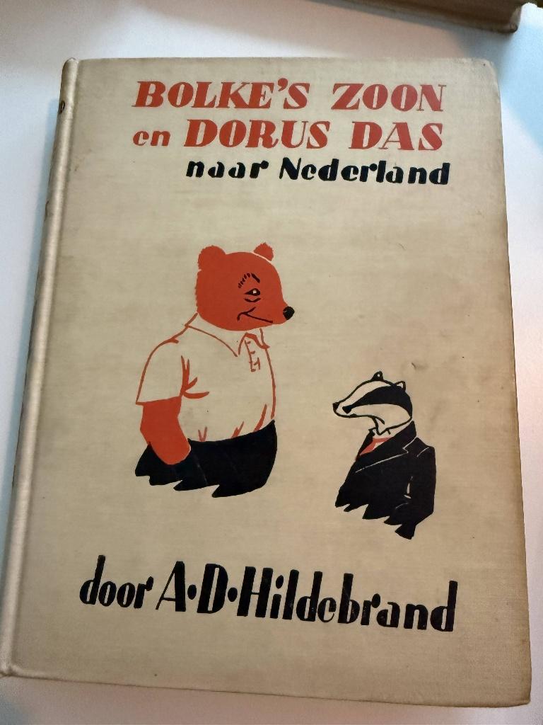 Vintage kinderboeken A.D. Hildebrand – Bolke de Beer, Boeken, Gelezen, Fictie algemeen, Ophalen of Verzenden, A.D. Hildebrand