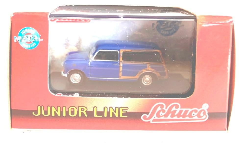 Mini Woody blauw Schuco Junior line., Ophalen of Verzenden, Zo goed als nieuw, Auto