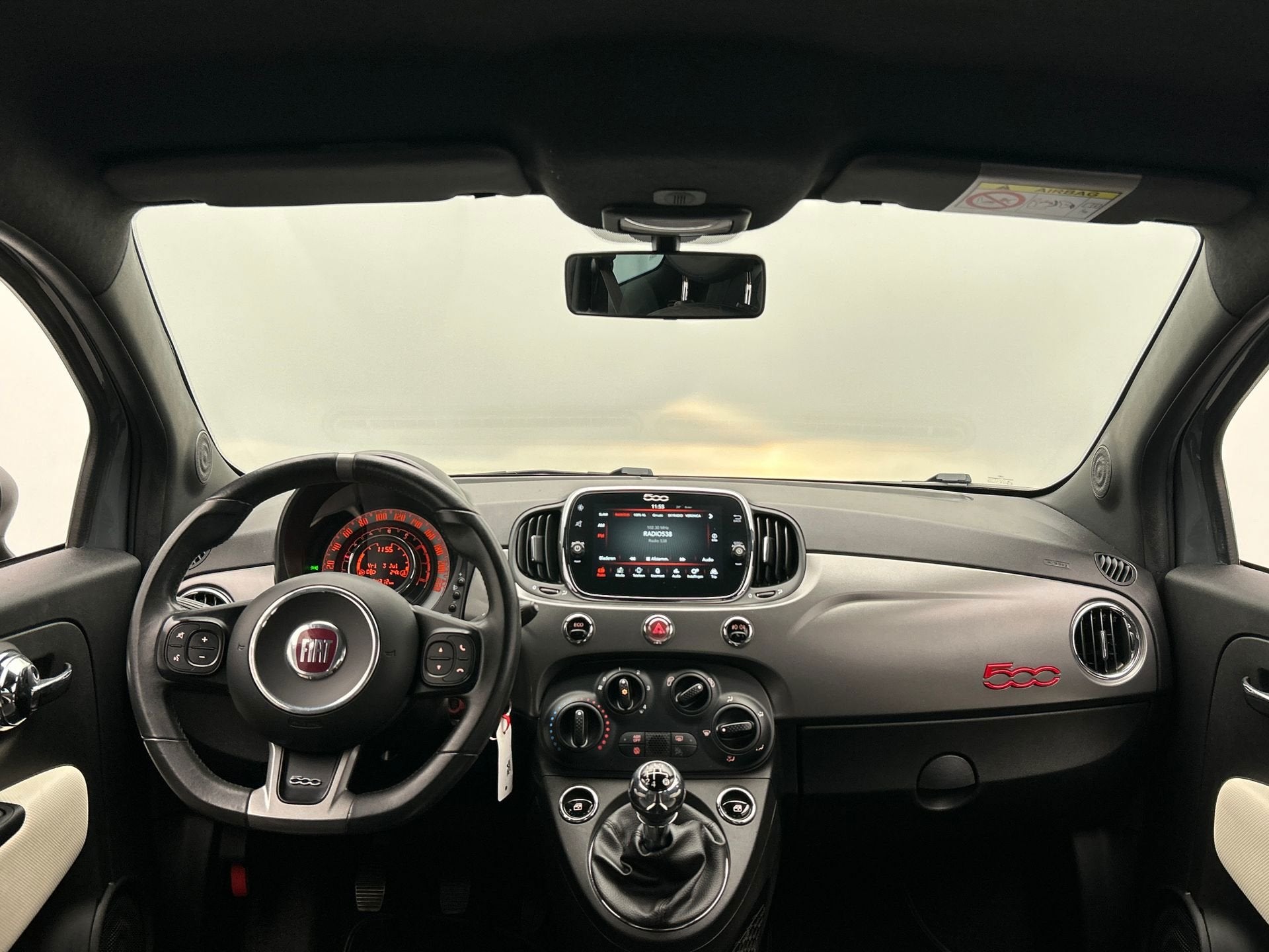 Fiat 500 0.9 TwinAir Turbo Sport | Origineel NL | Airco | LM, Voorwielaandrijving, Gebruikt, Leder en Stof, 905 kg