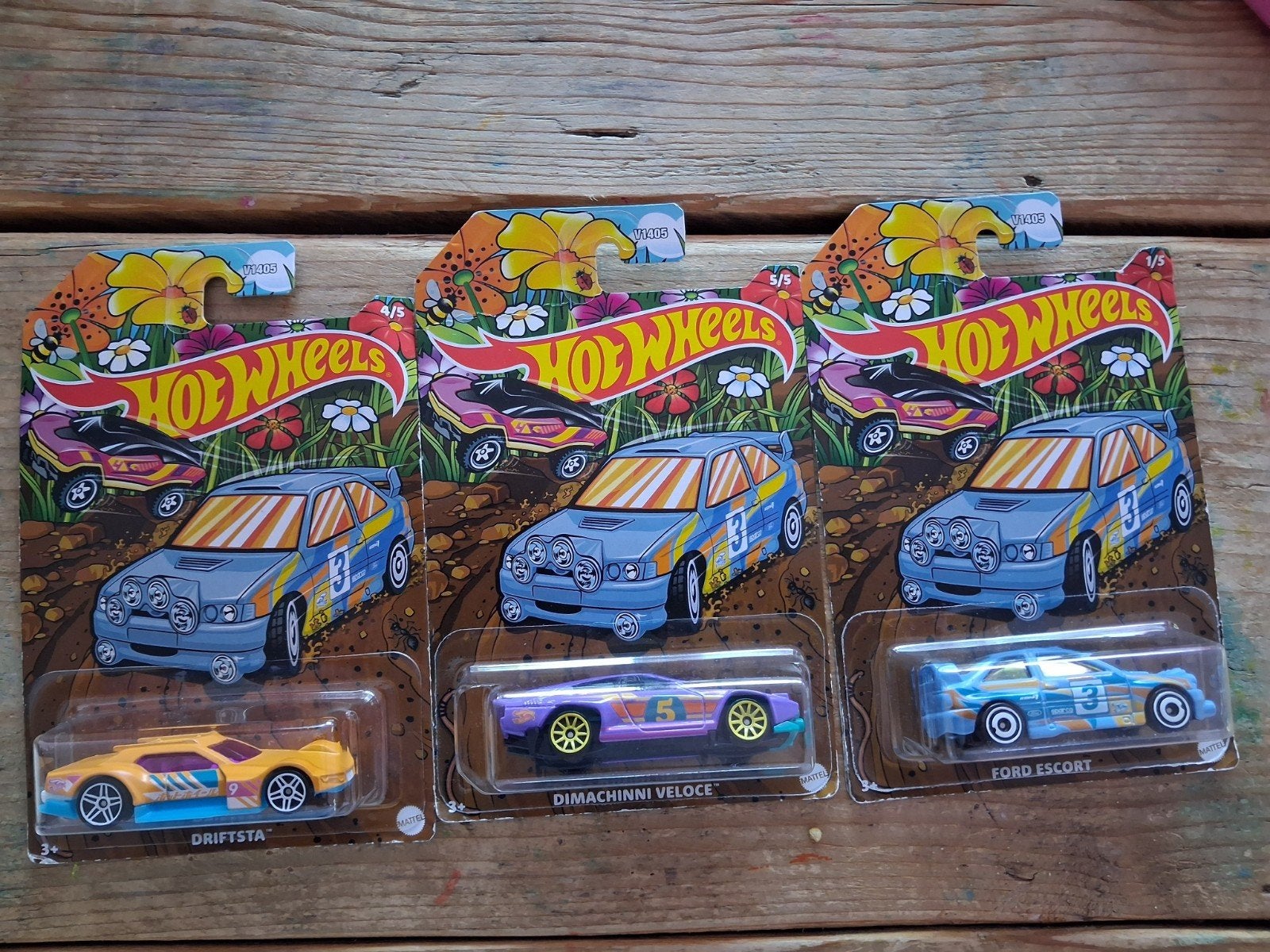 Hot Wheels Rally Culture Set, Driftsta, Dimachinni, Ford Esc, Ophalen of Verzenden, Nieuw