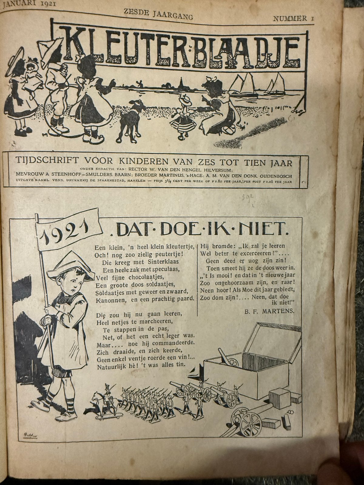 Kleuterblaadje jaargang 1926 - Compleet gebundeld, Ophalen of Verzenden, Gelezen, Non-fictie