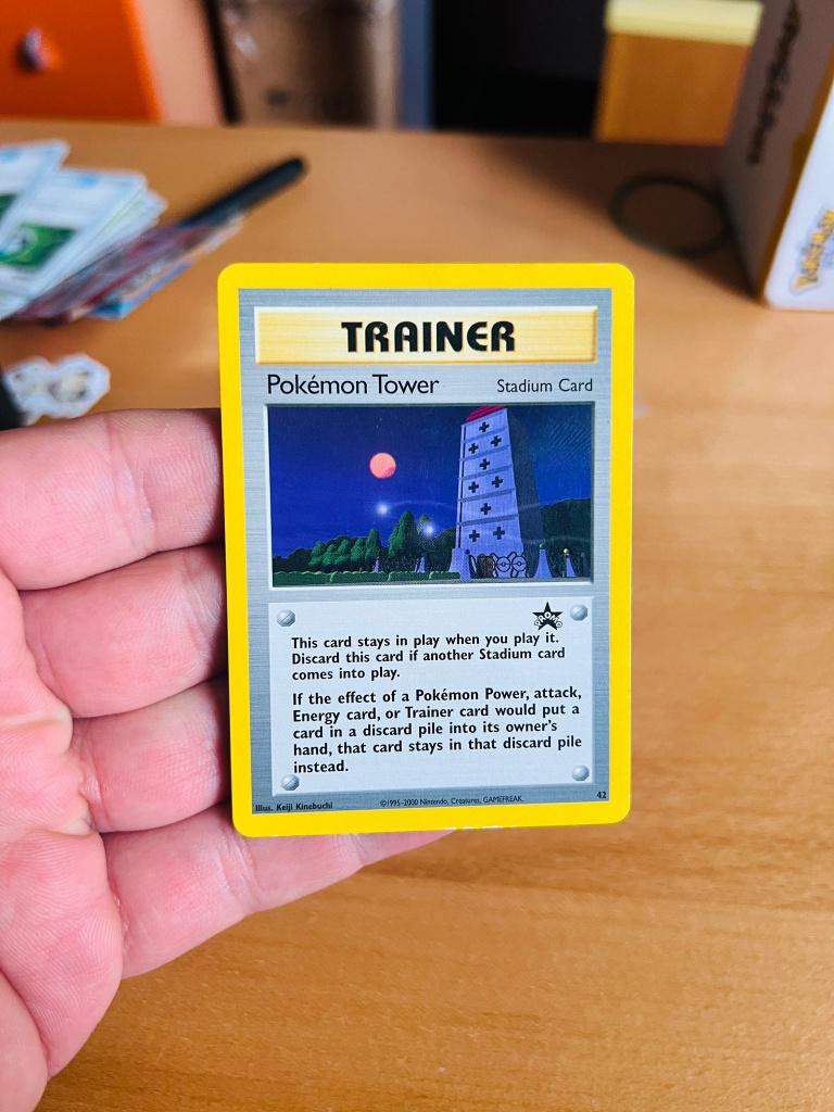 Pokemon Tower 42 Black Star Promo WOTC Pokemon, Verzenden, Zo goed als nieuw, Losse kaart, Foil