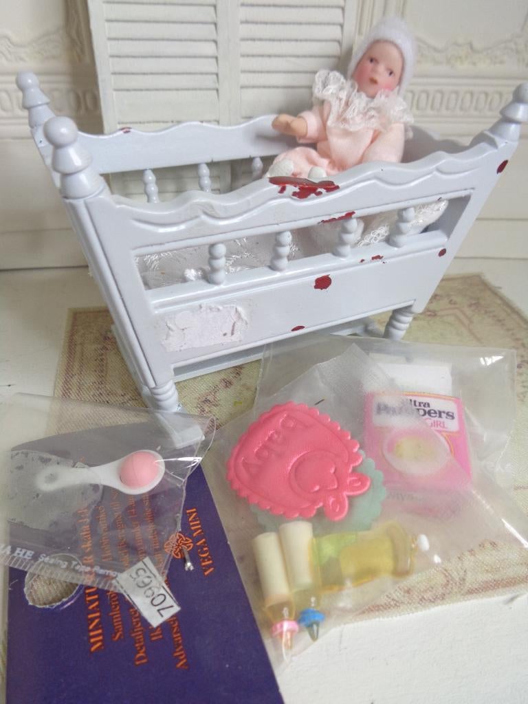 Lot baby spulletjes  ......Poppenhuis 1:12…(nr V99), Ophalen of Verzenden, Nieuw, Poppenhuis