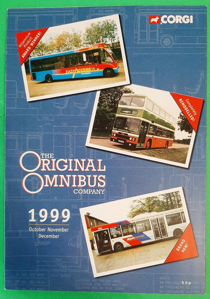 Corgi Bussen Folder 1999, Overige merken, 1:50 of kleiner, Auto, Nieuw
