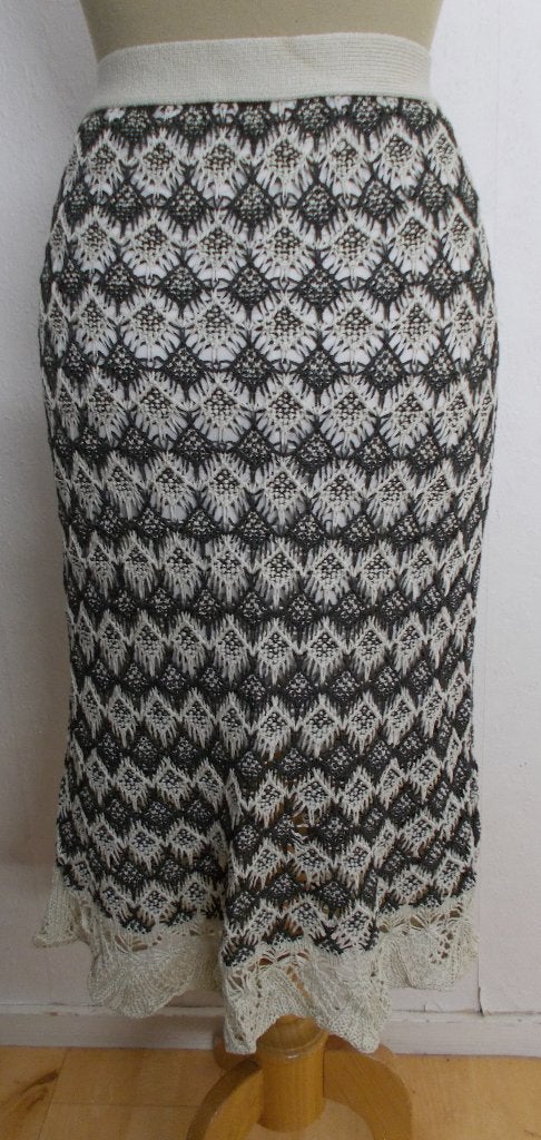 Crochet/fijn gehaakte 100% katoenen aparte maxi rok! L, Kleding | Dames, Rokken, Verzenden, Beige, Maat 42/44 (L), Zo goed als nieuw