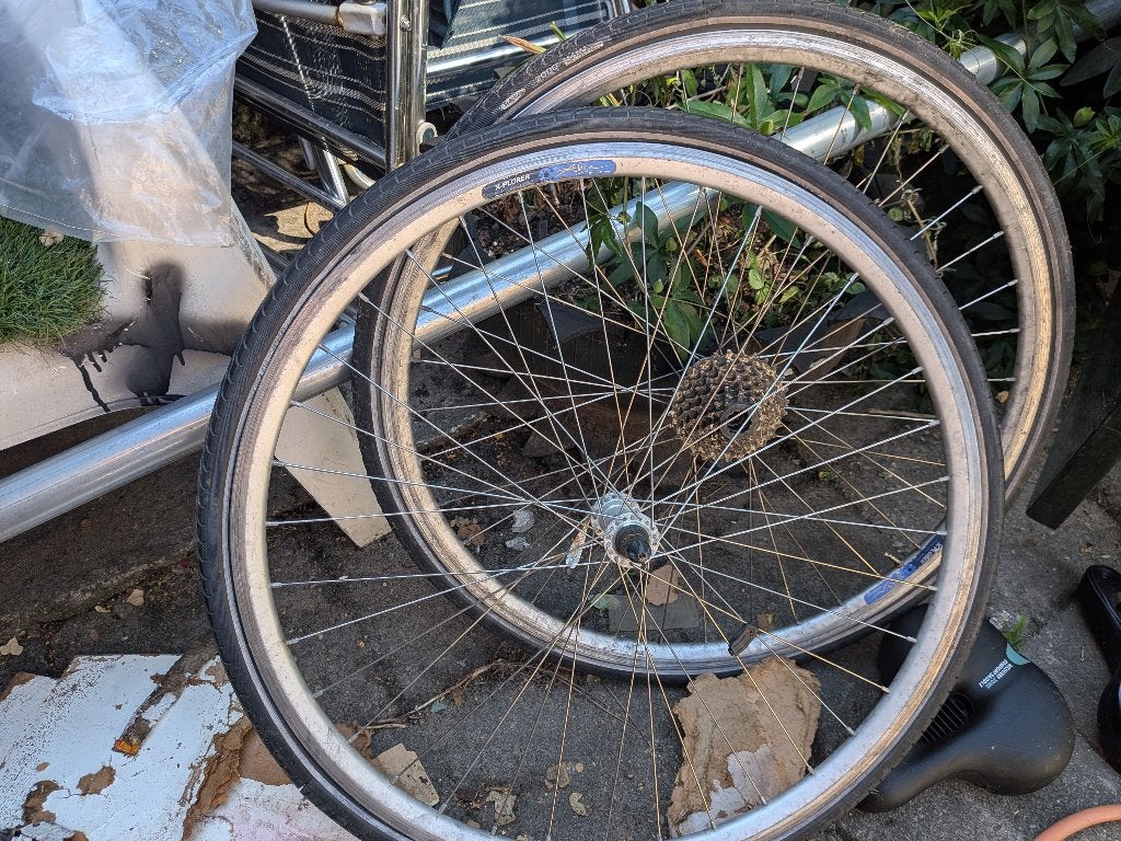 Fietswiel, Fietsen en Brommers, Fietsonderdelen, Ophalen, Gebruikt, Aluminium