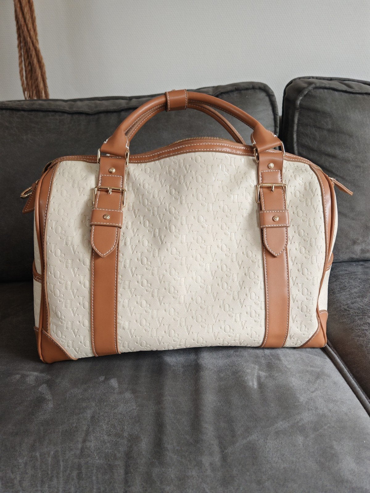 JOSH V Tas - Stijlvol en Ruim (rits defect), Ophalen of Verzenden, Gebruikt, Beige, Handtas