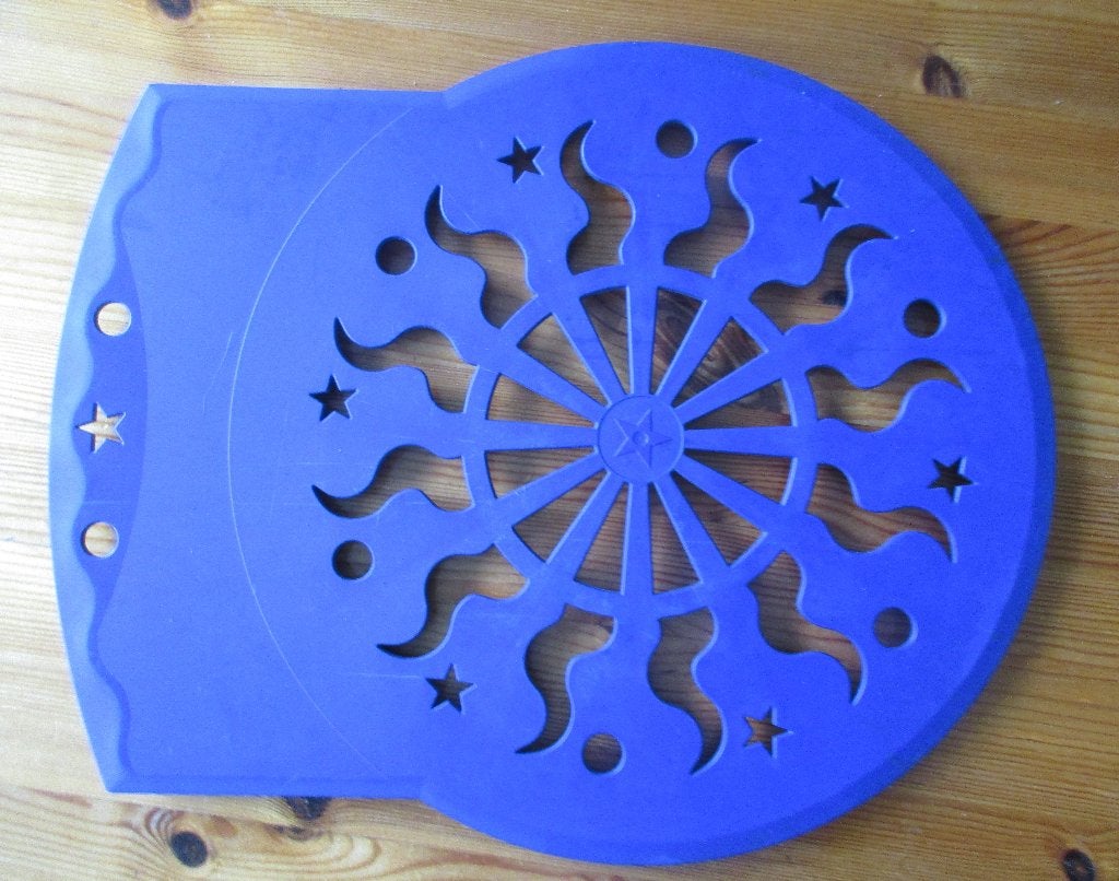 zgan tupperware taart decoratie mal / rooster 37 cm, Ophalen of Verzenden, Zo goed als nieuw, Blauw, Overige typen
