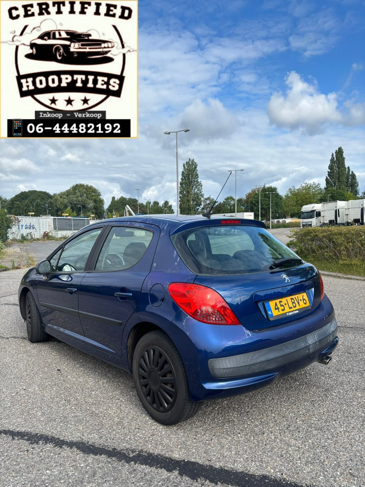 Peugeot 207 1.6 16V 5DRS 2008 Blauw AIRCO APK 15/4/2027 !, Auto's, Voorwielaandrijving, Blauw, 14 km/l, Handgeschakeld