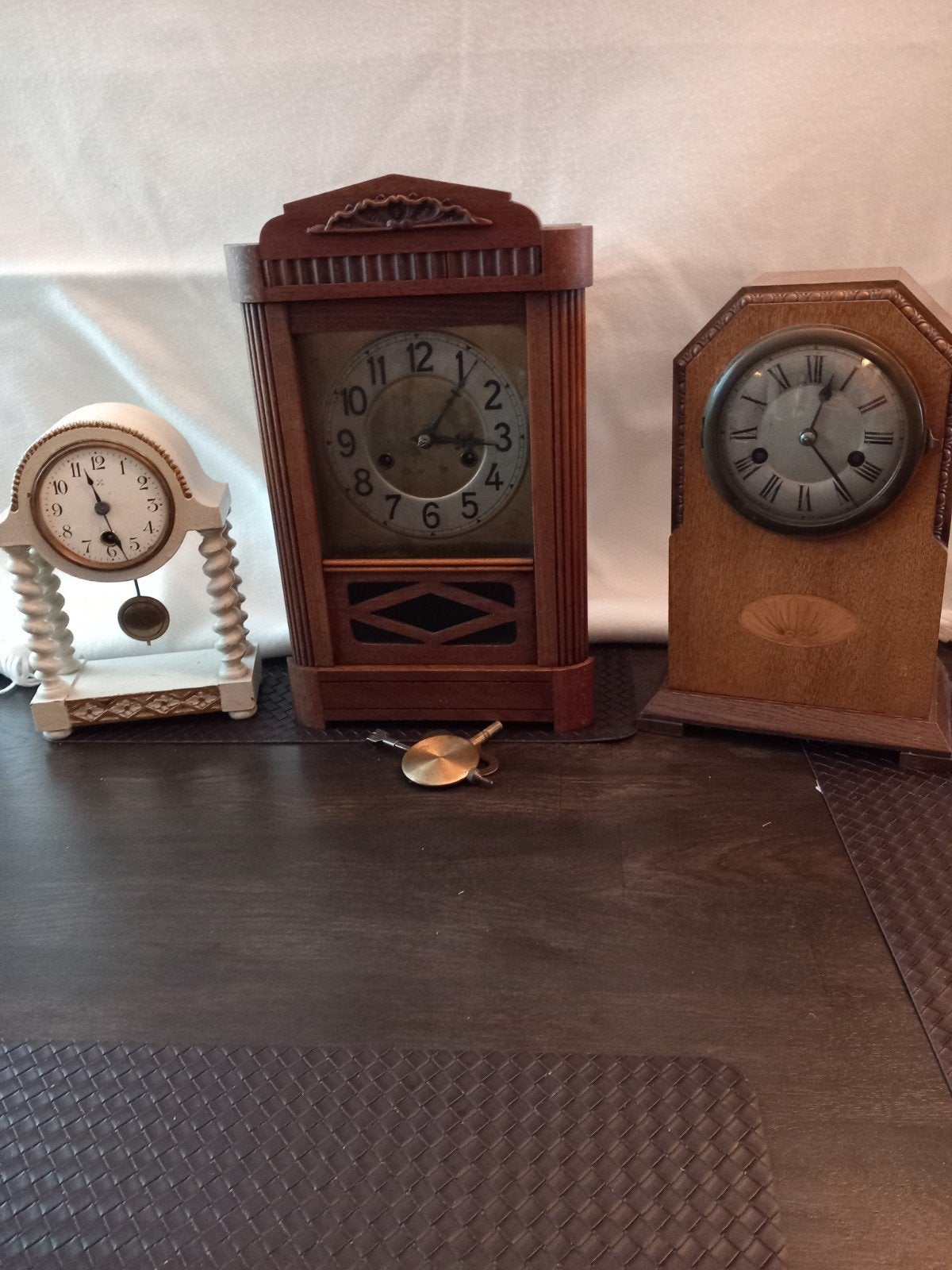 3Antieke tafelklokken opruiming, Antiek en Kunst, Antiek | Klokken, Ophalen
