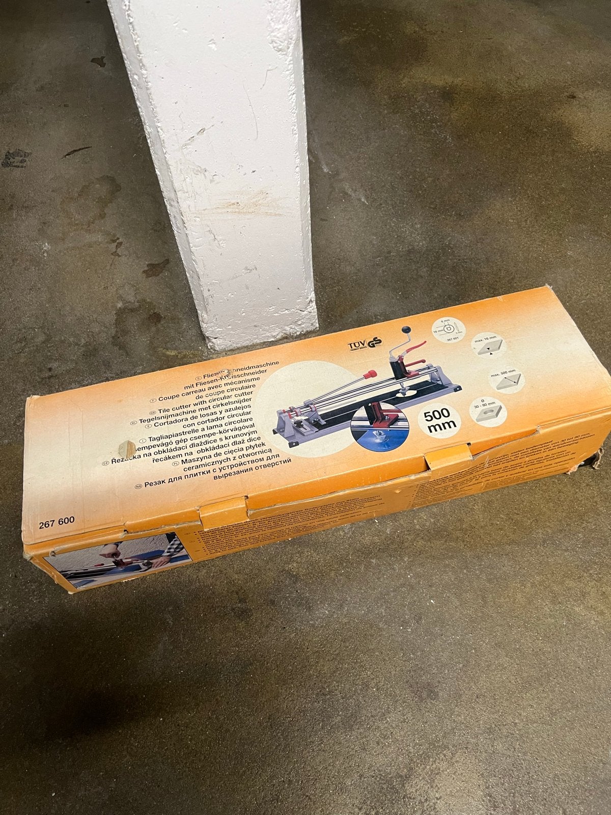 Tegelsnijapparaat 500 mm, Gebruikt, Overige typen, Ophalen of Verzenden, Overige materialen