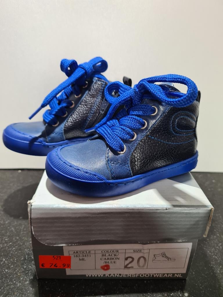 Kanjers kinderschoenen / sneakers – maat 20 – blauw / zwart, Kinderen en Baby's, Babykleding | Schoentjes en Sokjes, Nieuw, Jongetje of Meisje