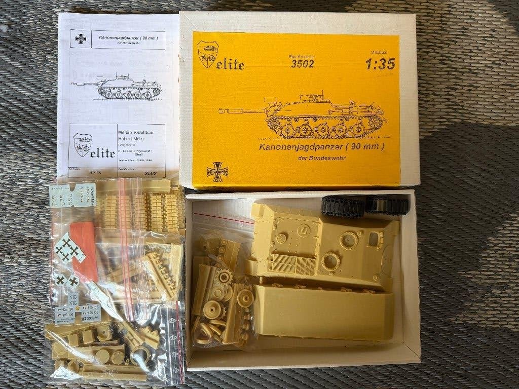 Elite Kanonenjagdpanzer (90 mm) 1:35 Modelbouwkit, Overige merken, Tank, 1:32 tot 1:50, Nieuw