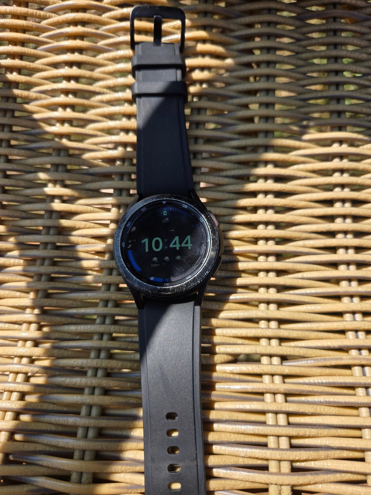 Samsung Galaxy Watch 4 Classic 46mm Zwart, Ophalen, Gebruikt, GPS, Zwart