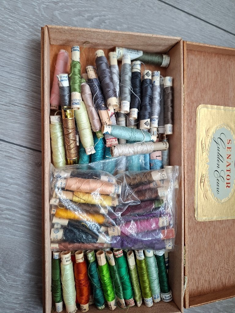 Vintage naaigaren, Ophalen of Verzenden, Gebruikt, Garen of Naald(en)