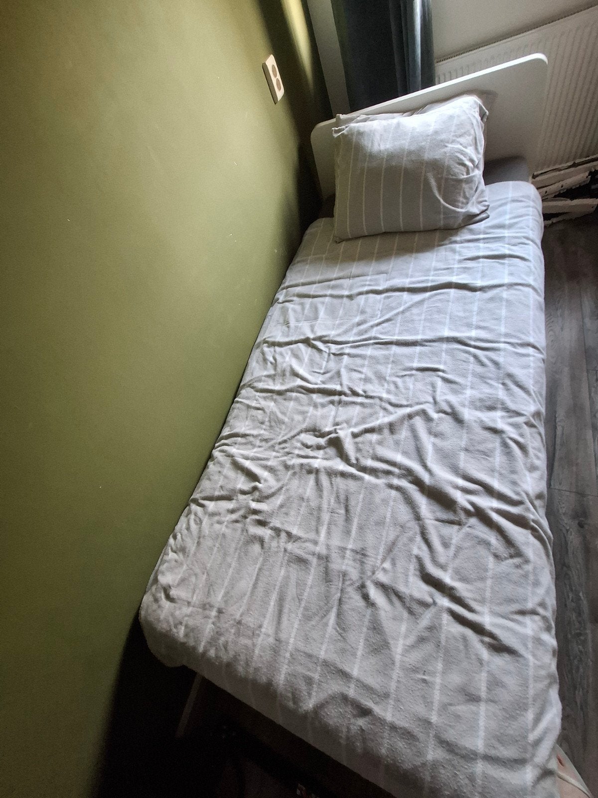 IKEA eenpersoonsbed met lattenbodem, Ophalen, Gebruikt, 90 cm, Eenpersoons