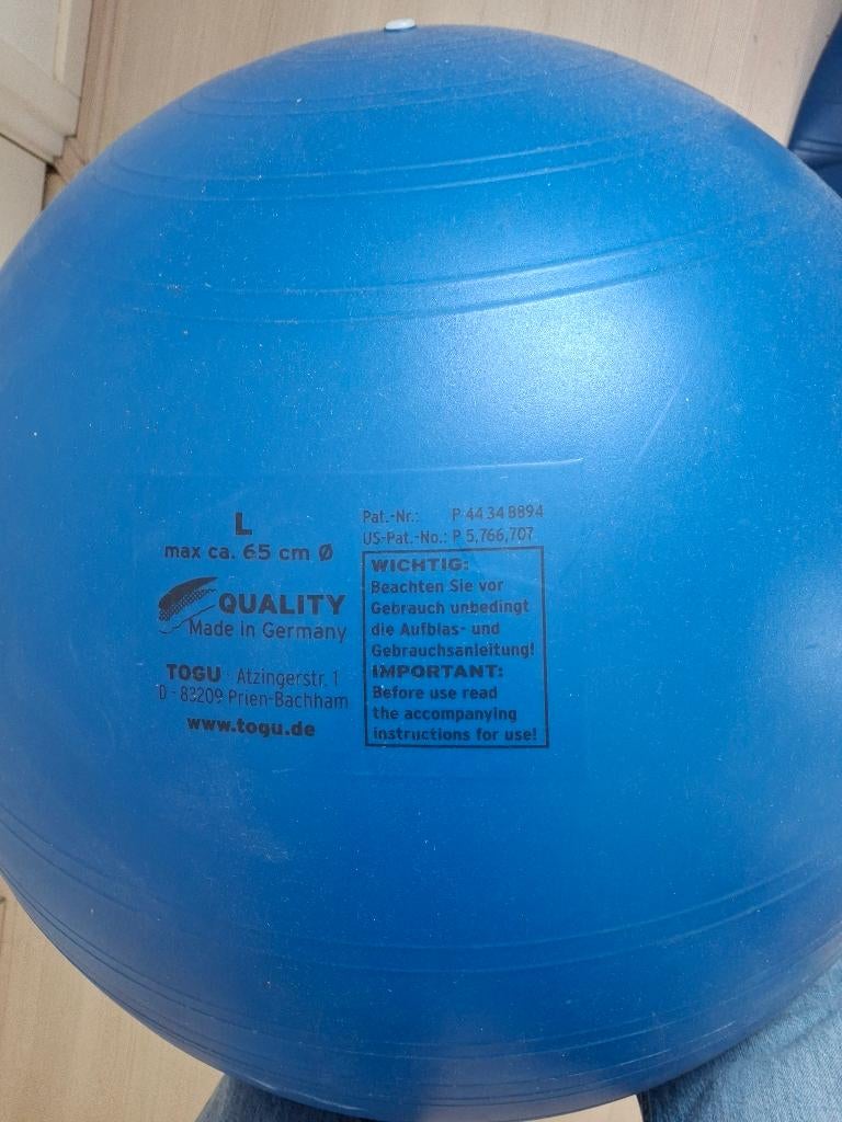 2 Togu ergonomische zitballen voor op kantoor 1x L 1xS, Sport en Fitness, Ophalen, Zo goed als nieuw, Buik, Overige typen
