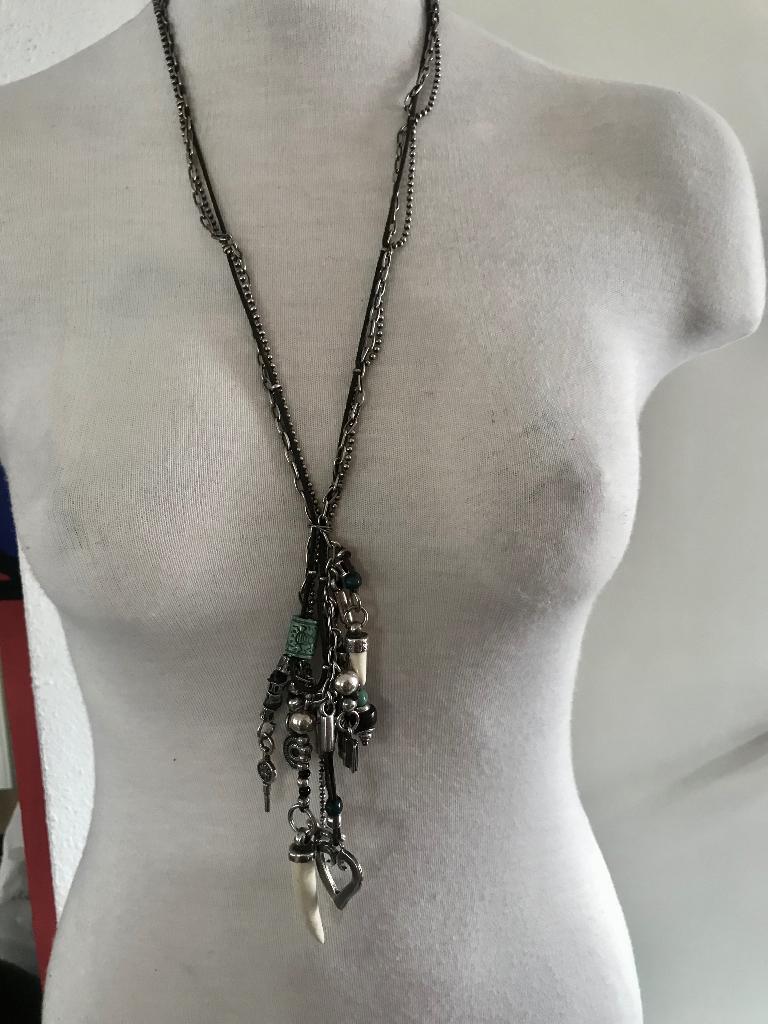 Uno de 50 (136) bescherm ketting, geluks symbolen, Sieraden, Tassen en Uiterlijk, Kettingen, Nieuw, Ophalen of Verzenden, Zilver