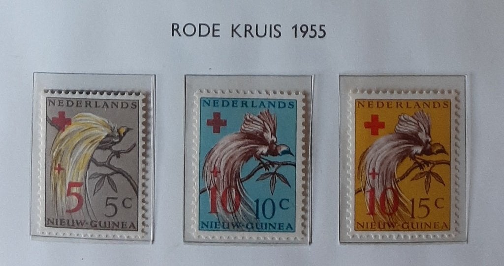 1955 Nederlands Nieuw Guinea Rode Kruiszegels Nvph Nr 38- 40, Ophalen, Nieuw-Guinea