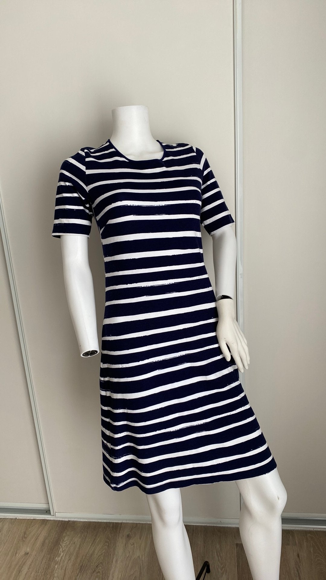 Juffrouw jansen zomer jurk 36, Blauw, Ophalen of Verzenden, Zo goed als nieuw, Knielengte