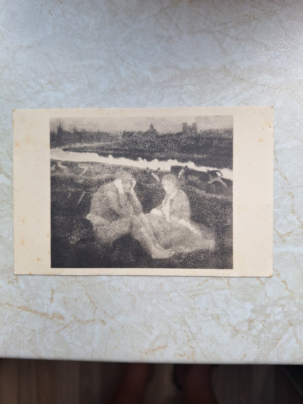 Zeldzame briefkaart Jan Toorop - Vóór de werkstaking, Ophalen of Verzenden, Voor 1920, Ongelopen, Overige thema's
