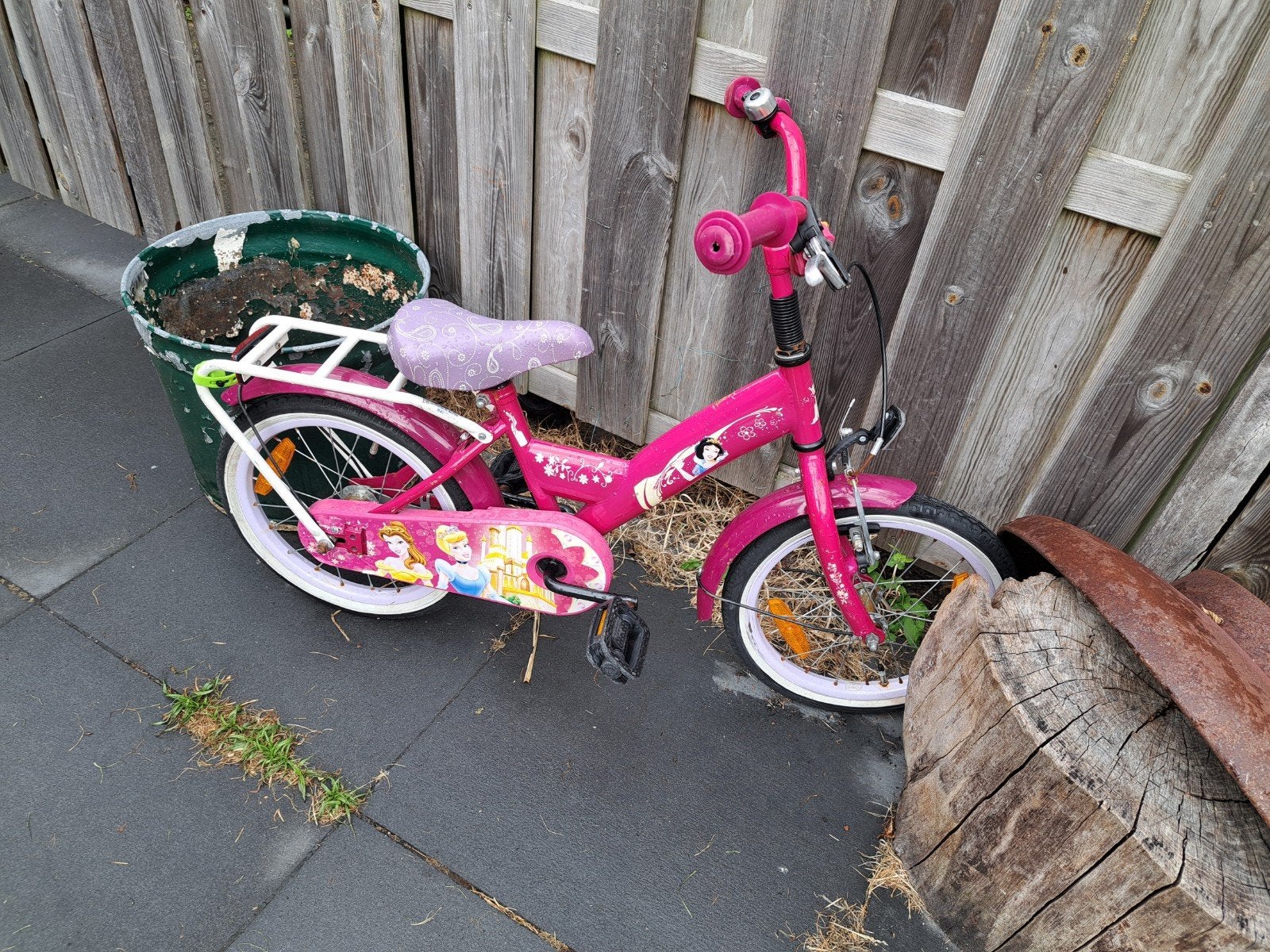 Disney Princess fiets 16 inch, Ophalen, Gebruikt, 16 tot 20 inch