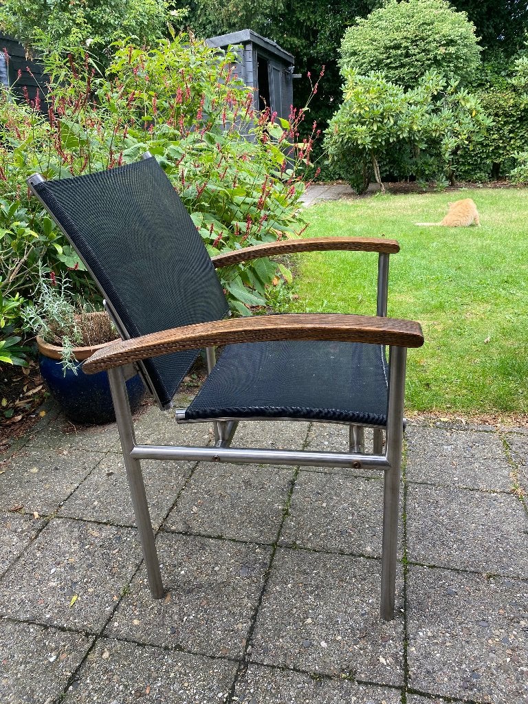 3x Barlow Tyrie Equinox design tuinstoelen – Opknappers!, Tuin en Terras, Tuinsets en Loungesets, Ophalen, Gebruikt, 3 zitplaatsen
