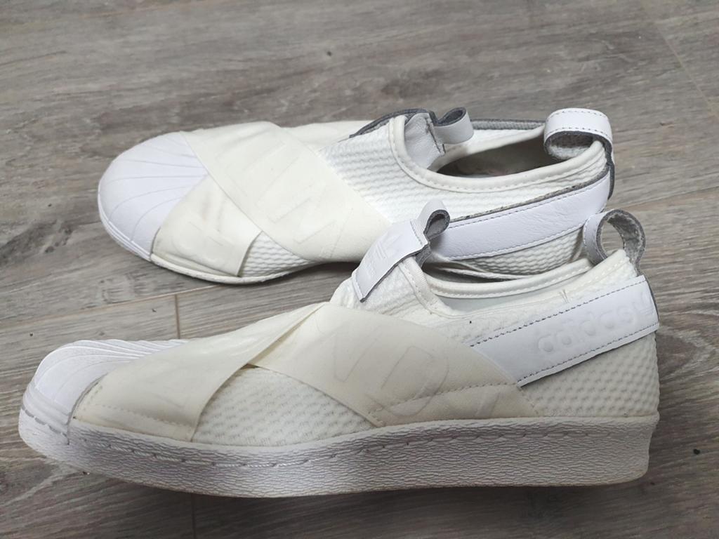 Adidas Superstar Slip-on sneakers wit - Maat 39 1/3, Kleding | Dames, Schoenen, Adidas, Wit, Ophalen of Verzenden, Zo goed als nieuw