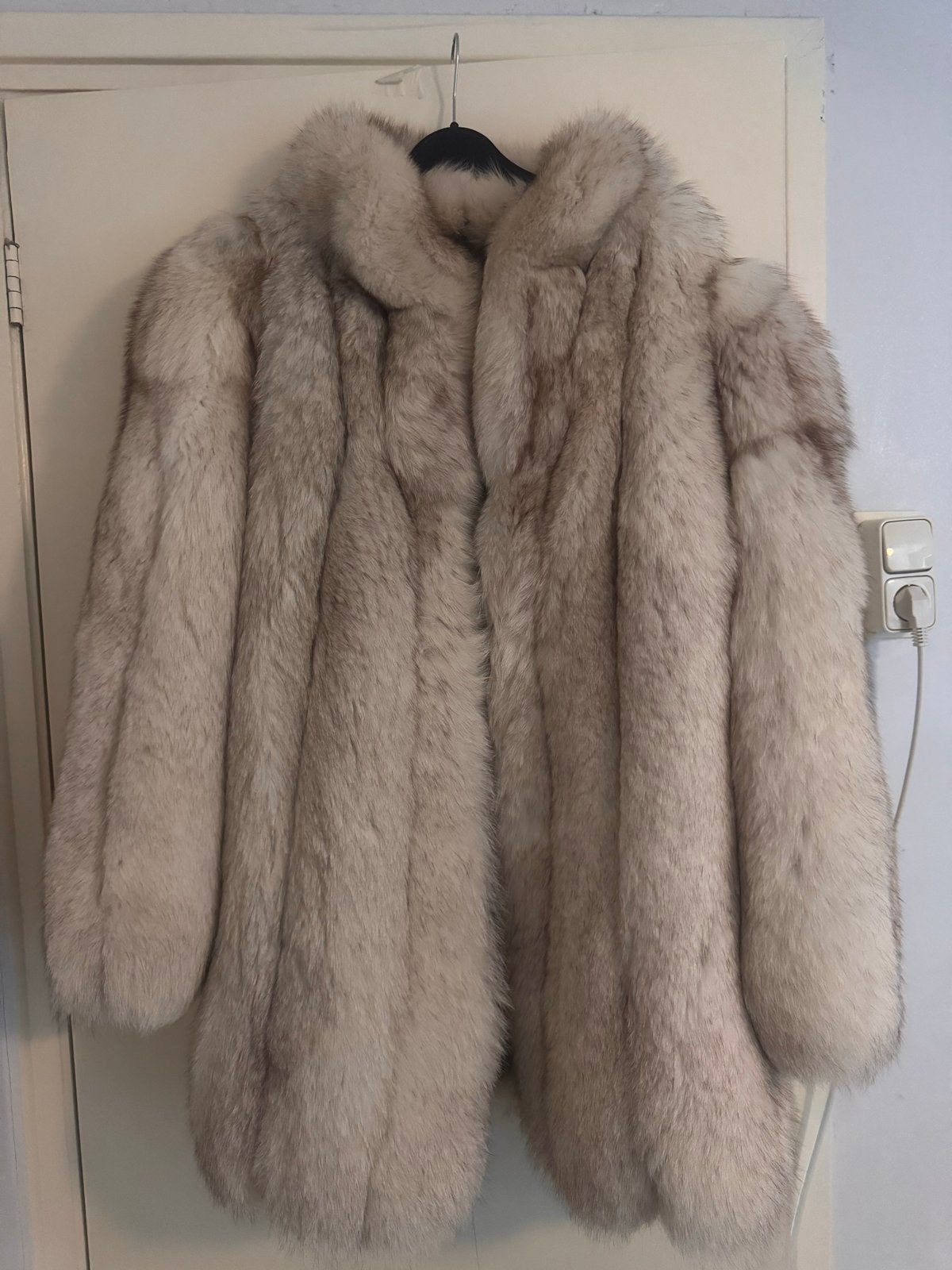 Luxe SAGA FOX Bontjas, Ophalen of Verzenden, Zo goed als nieuw, Maat 38/40 (M), Wit