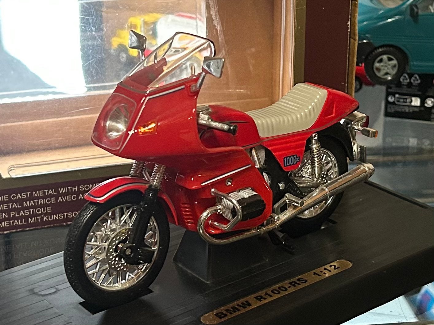 Road Legends BMW R100-RS Motor 1:12 OVP, Hobby en Vrije tijd, Modelauto's | Overige schalen, Verzenden, Zo goed als nieuw, Auto