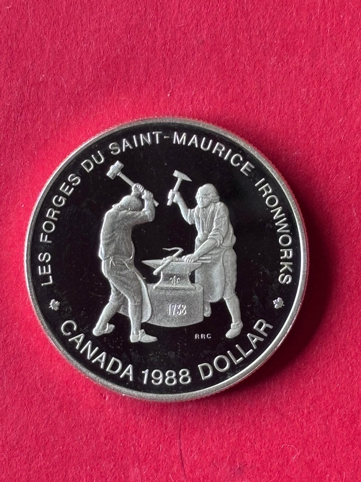Canada Dollar 1988 Proof 0,500 zilver 23.33 grams, Postzegels en Munten, Munten | Amerika, Verzenden, Noord-Amerika, Zilver