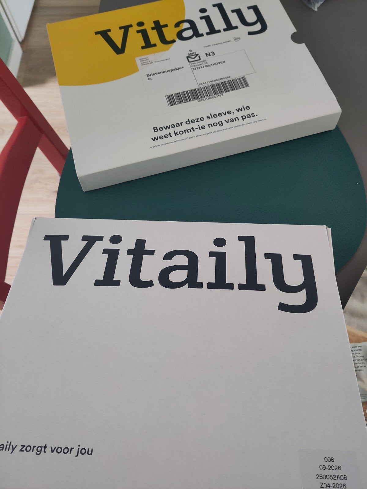 Volle doos Vitaily supplementen 60 dag zakjes, Diversen, Ophalen of Verzenden
