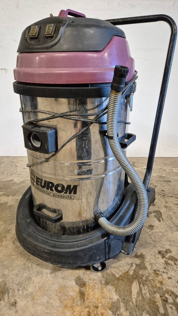Eurom 2070 nat/droogzuiger 70 liter, 2 motoren, kiepbaar, Doe-het-zelf en Verbouw, Ophalen, Zo goed als nieuw, Waterstofzuiger