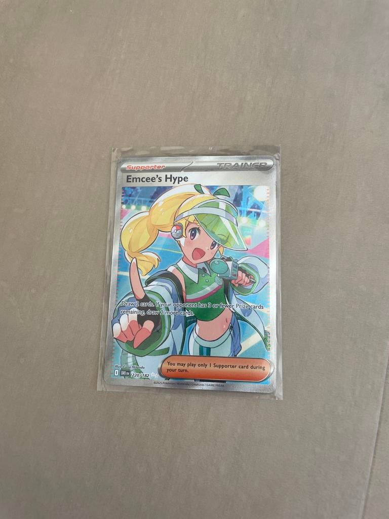 5 Pokémon Trainer Kaarten - Full Art Supporter Collectie, Ophalen of Verzenden, Zo goed als nieuw, Meerdere kaarten, Foil