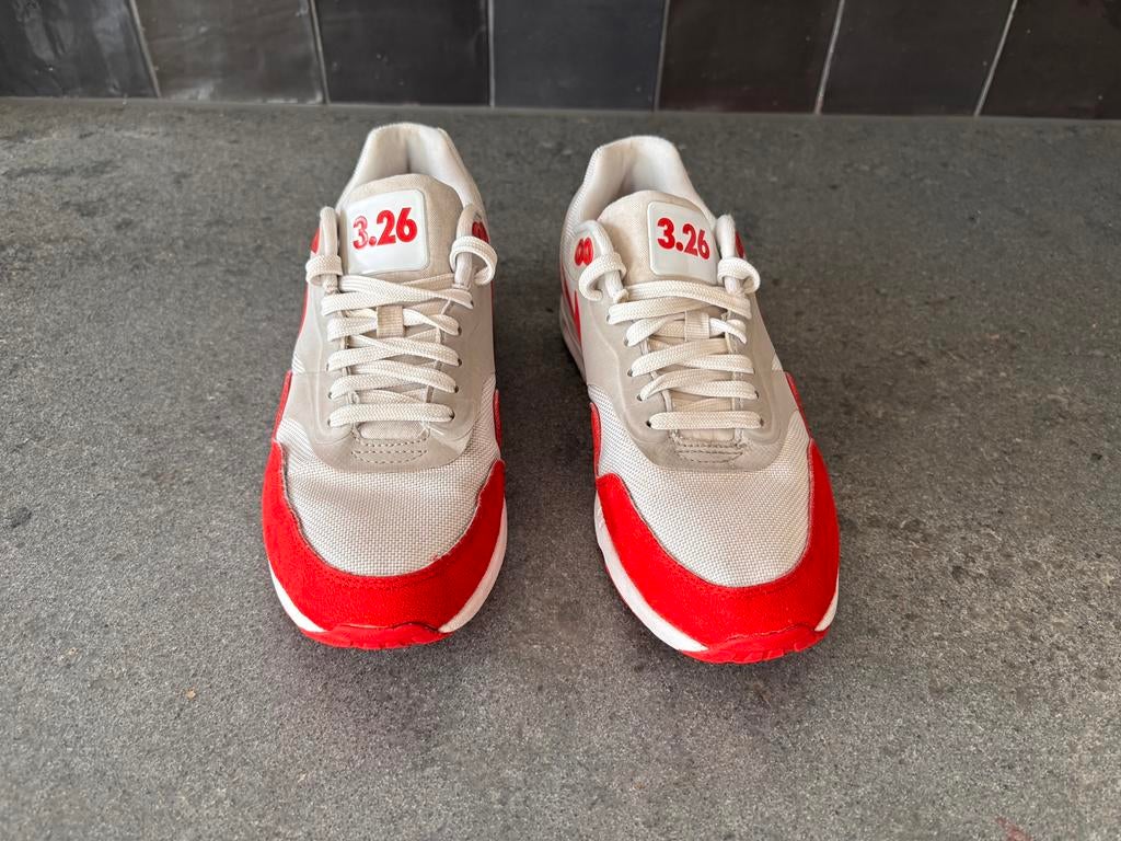 Nike Air Max 1 Anniversary “3.26” , maat 38,5, Ophalen of Verzenden, Zo goed als nieuw, Hardloopschoenen, Nike
