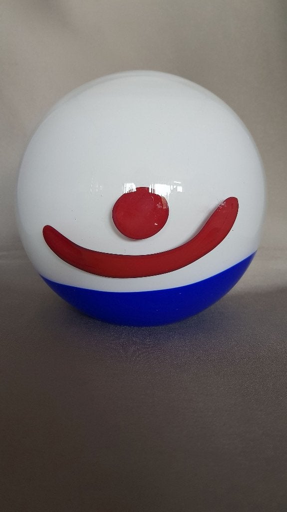 Smile vaas, Siem van der Marel Royal Leerdam Crystal. VIT, Ophalen of Verzenden