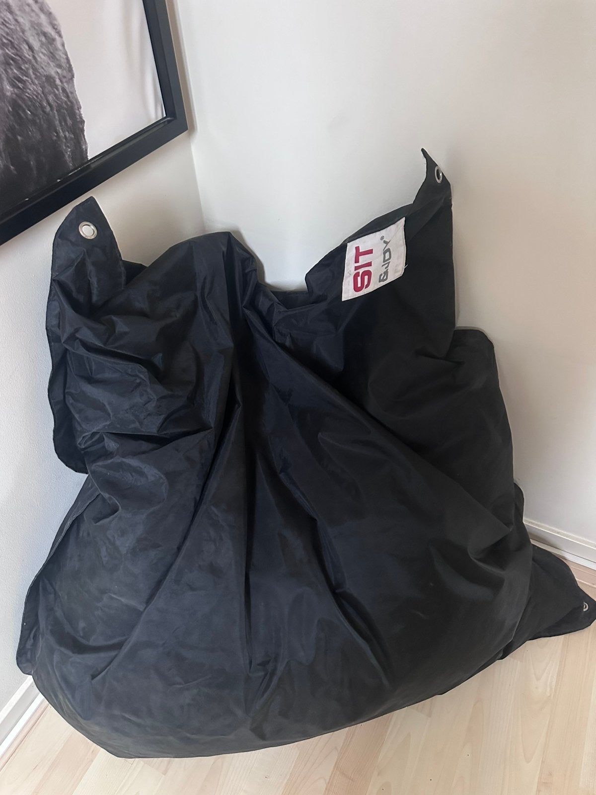 Zitzak Sit&Joy, Huis en Inrichting, Zitzakken, Ophalen, Gebruikt, Zwart, Zitzak