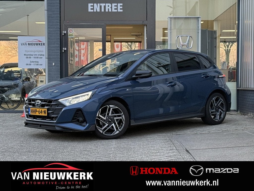 HYUNDAI I20 1.0 T-GDI 100pk AUTOMAAT N-Line | Trekhaak | stu, Auto's, 12 maanden, Gebruikt, Blauw, Bedrijf