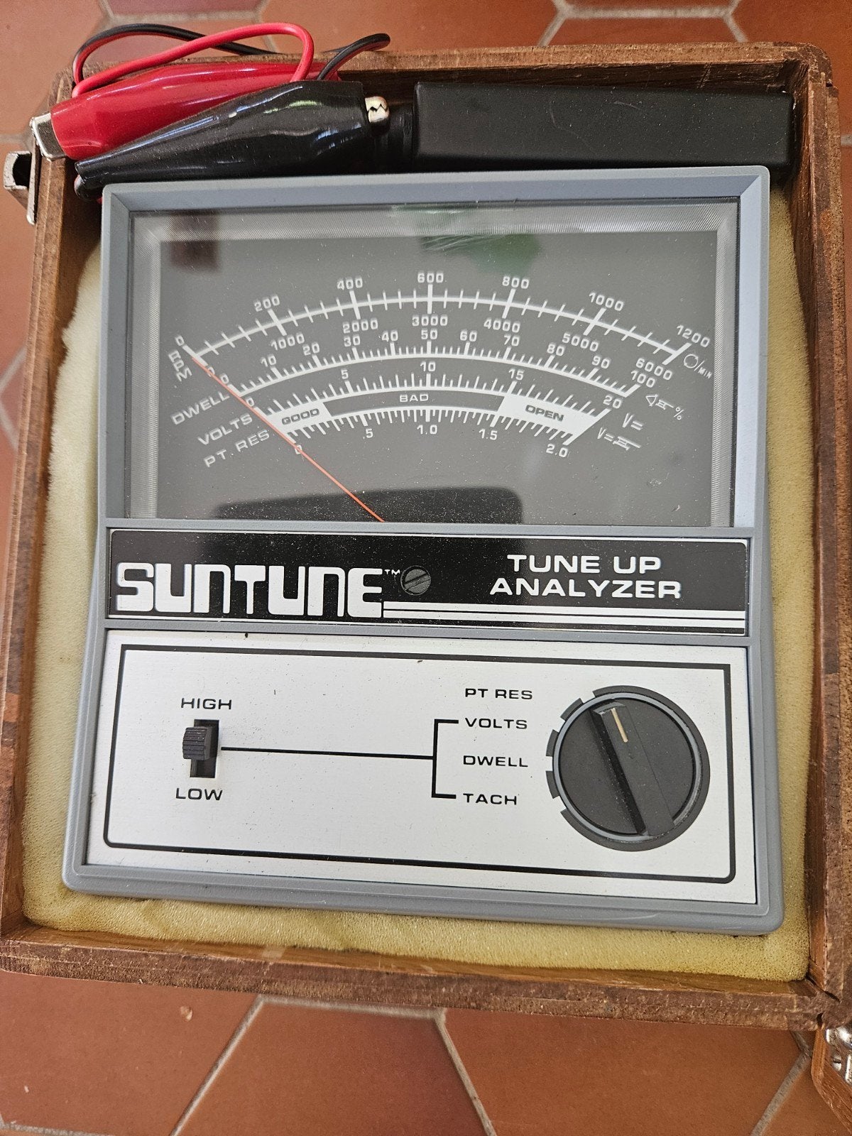 Suntune Tune Up Analyzer Model CP 7672 in houten kist, Ophalen of Verzenden, Gebruikt