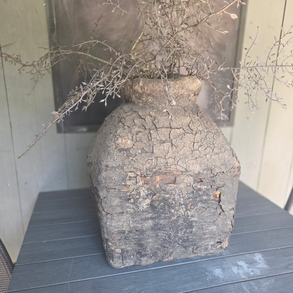 Leemmand/Leemkruik Aura Peeperkorn, Ophalen of Verzenden, Natuurlijk materiaal, Grijs, Landelijk